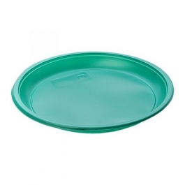 Тарелка десертная D=210 мм зелёная PS (Диапазон)